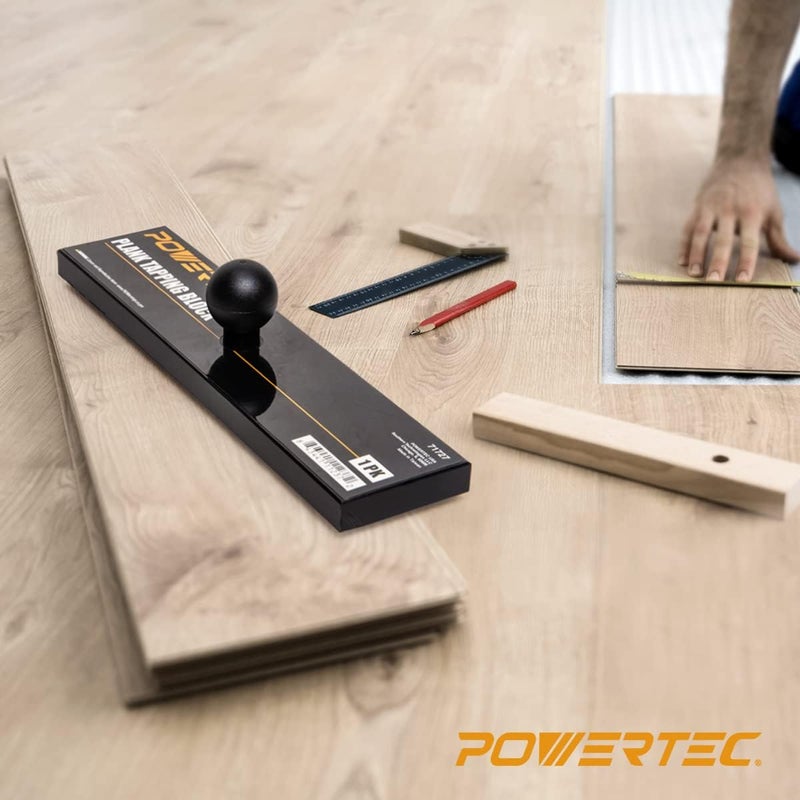 POWERTEC Vinyl Flooring Installation Kit | Pro Pull Bar & Tapping Block Wood Flooring Tools for Laminate Floor, Flooring Planks, LVP, LVT, Hardwood Wood and Floating Floor Installation (71852) - Image 4